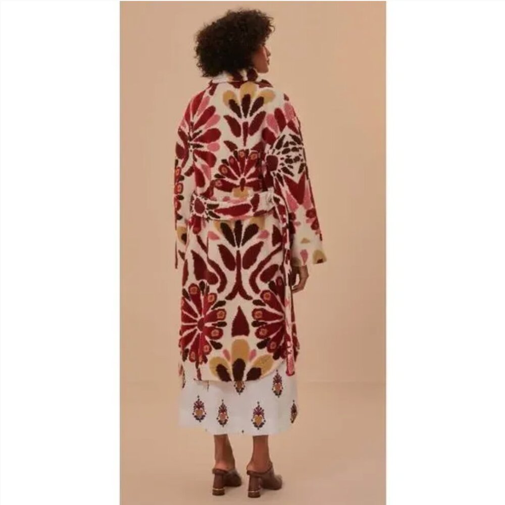 FARM RIO Ainika Flowers Fleece Coat - Picture 6 of 15